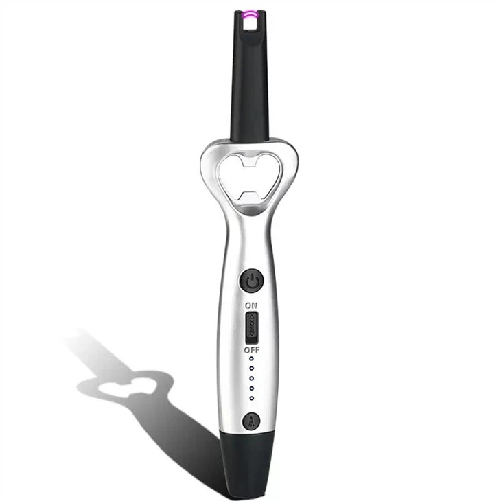 USB Arc Bbq Candle Lighter With Bottle Opener And LED Light Electric Igniter