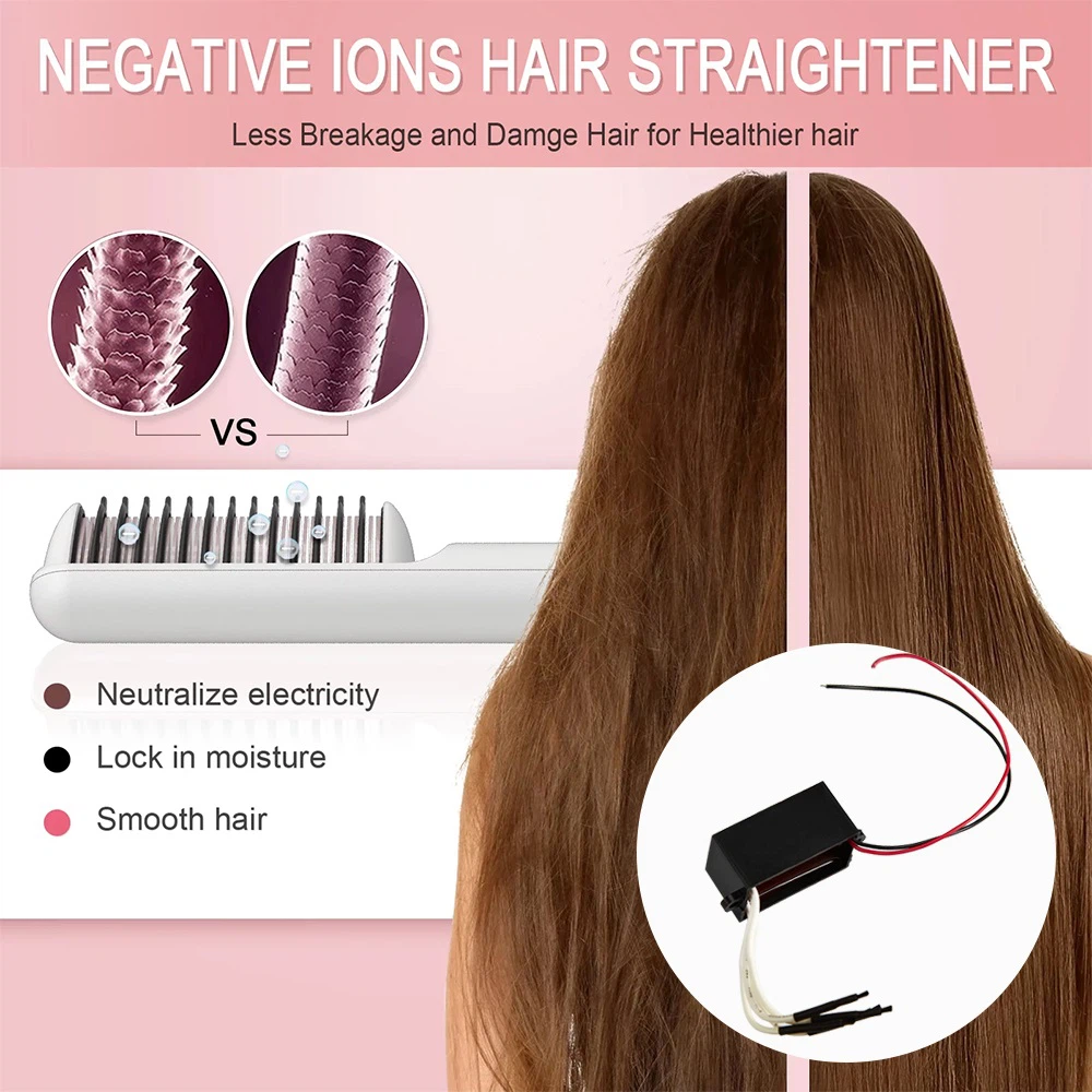 Negative Ion Generator for Hair Straightener Brush Negative Ion Generator for Hair Straightener Brush